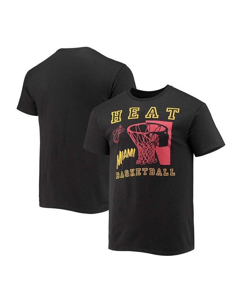 Men's Black Miami Heat Slam Dunk T-shirt $15.04 T-Shirts