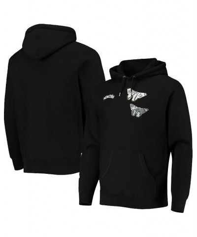 Men's Black Brooklyn Nets NBA x Sue Tsai Pullover Hoodie $67.50 Sweatshirt