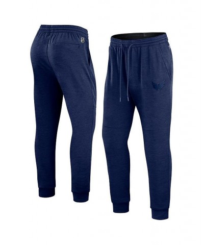 Men's Branded Heather Navy Washington Capitals Authentic Pro Road Jogger Sweatpants $34.44 Pants