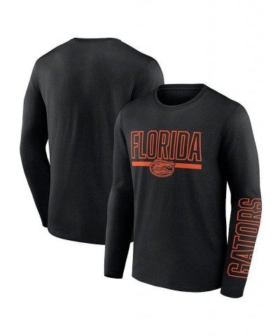 Men's Branded Black Florida Gators Modern Two-Hit Long Sleeve T-shirt $19.80 T-Shirts