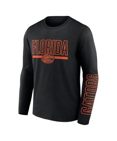 Men's Branded Black Florida Gators Modern Two-Hit Long Sleeve T-shirt $19.80 T-Shirts