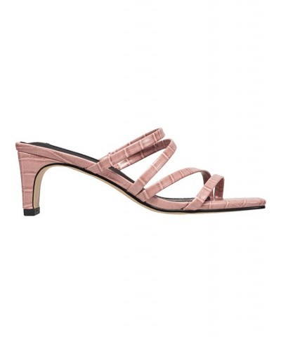 Women's Parker Heeled Sandals Pink $41.16 Shoes