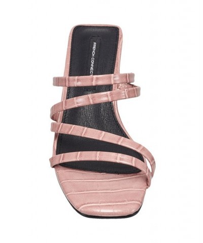 Women's Parker Heeled Sandals Pink $41.16 Shoes