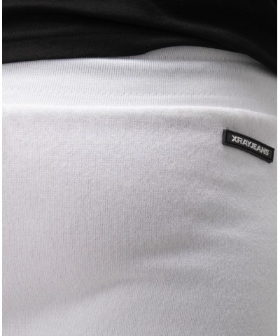 Men's Fleece Adjustable Ankle Drawstring Joggers Pants White $19.60 Pants