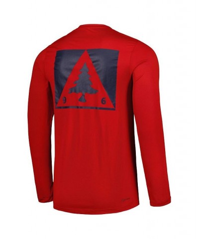 Men's Red New England Revolution Jersey Hook AEROREADY Long Sleeve T-shirt $32.99 T-Shirts