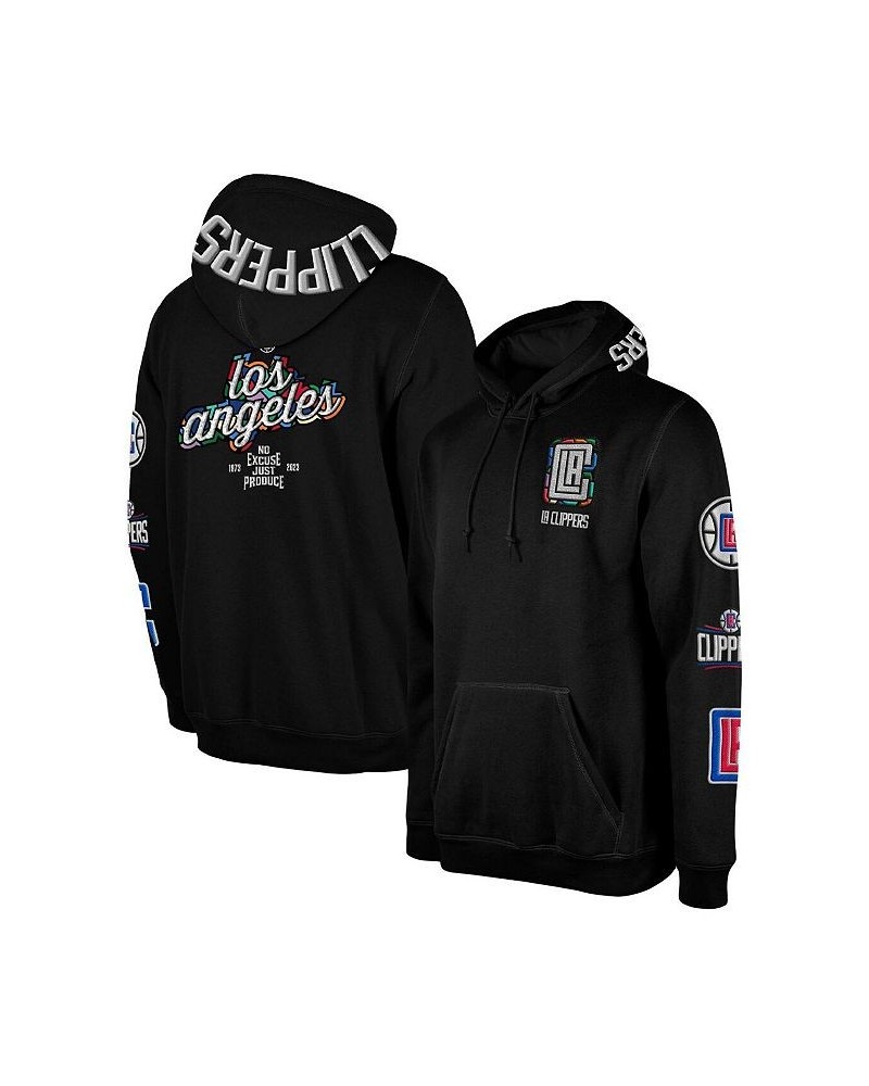 Men's Black LA Clippers 2022/23 City Edition Elite Pack Pullover Hoodie $58.00 Sweatshirt