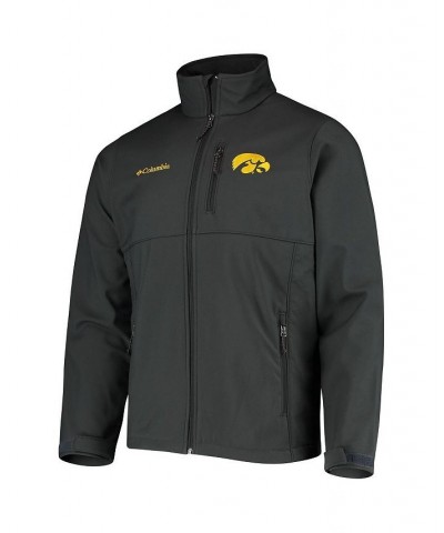 Men's Charcoal Iowa Hawkeyes Collegiate Ascender Full-Zip Softshell Jacket $45.89 Jackets