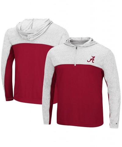 Men's Crimson Alabama Crimson Tide Flick Quarter-Zip Hoodie Windshirt $28.80 Sweatshirt