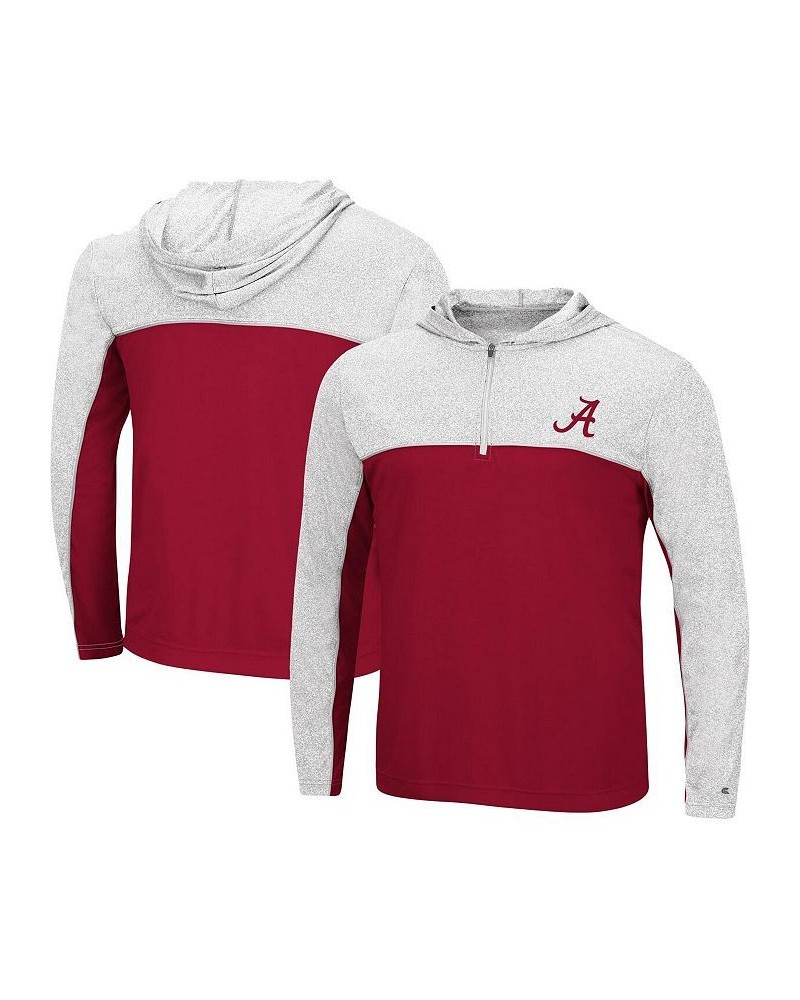 Men's Crimson Alabama Crimson Tide Flick Quarter-Zip Hoodie Windshirt $28.80 Sweatshirt