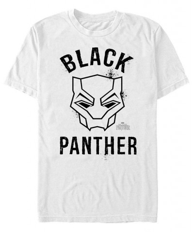 Marvel Men's Black Panther Mask Logo, Short Sleeve T-shirt White $18.54 T-Shirts