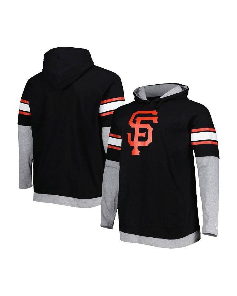 Men's Black San Francisco Giants Big and Tall Twofer Pullover Hoodie $39.74 Sweatshirt