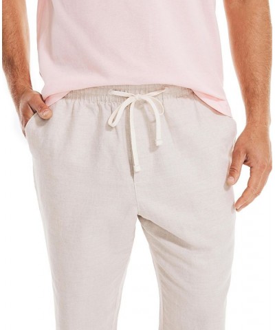 Men's Classic-Fit Elastic Drawstring Linen Pant PD02 $26.65 Pants