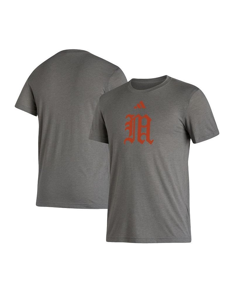 Men's Heather Gray Miami Hurricanes Modern Classic Tri-Blend T-shirt $21.60 T-Shirts