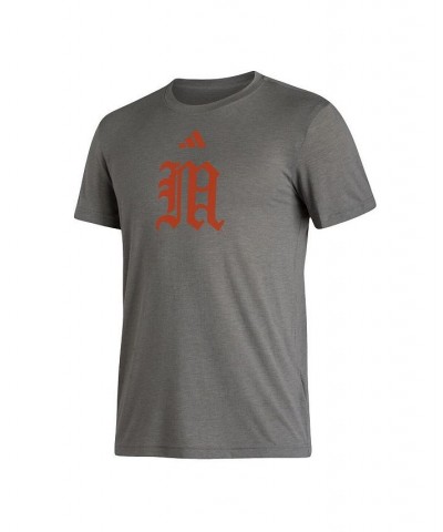 Men's Heather Gray Miami Hurricanes Modern Classic Tri-Blend T-shirt $21.60 T-Shirts