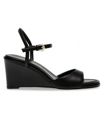 Women's Silas Wedge Sandal Black $49.40 Shoes