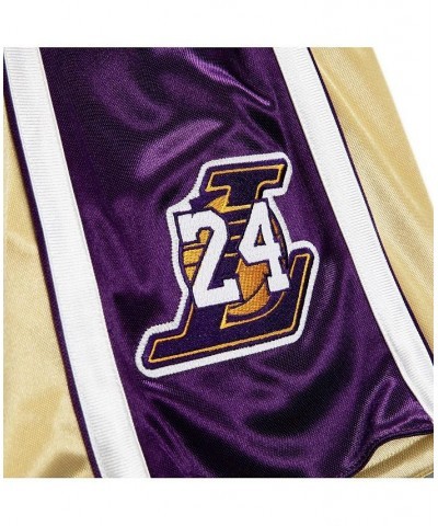 Men's Kobe Bryant Gold-Tone Los Angeles Lakers Hall of Fame Class of 2020 Authentic Hardwood Classics Shorts $48.00 Shorts