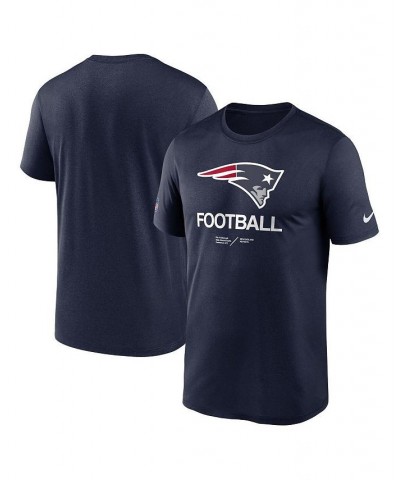 Men's Navy New England Patriots Infographic Performance T-shirt $24.00 T-Shirts