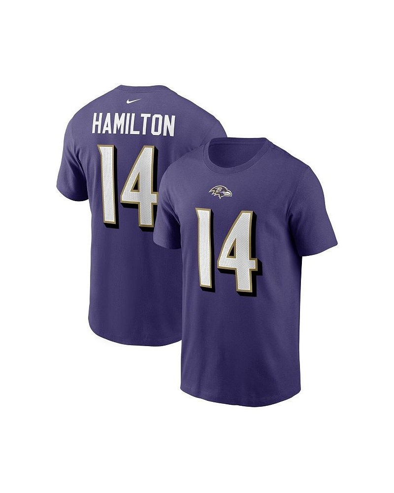 Men's Kyle Hamilton Purple Baltimore Ravens 2022 NFL Draft First Round Pick Player Name & Number T-shirt $20.50 T-Shirts