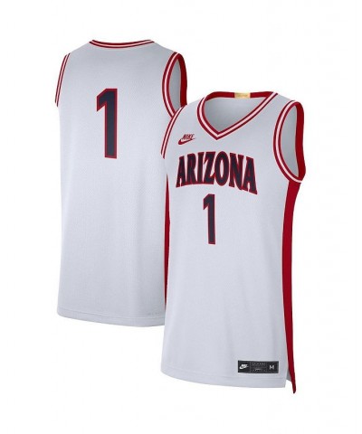 Men's 1 White Arizona Wildcats Limited Retro Jersey $49.20 Jersey