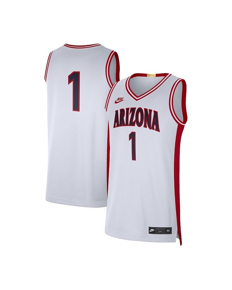 Men's 1 White Arizona Wildcats Limited Retro Jersey $49.20 Jersey