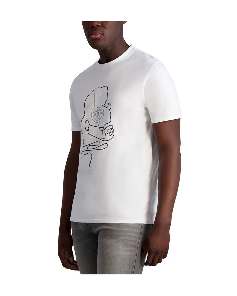 Men's Slim-Fit Karl DJ Profile Graphic T-Shirt White $25.74 T-Shirts