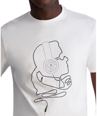 Men's Slim-Fit Karl DJ Profile Graphic T-Shirt White $25.74 T-Shirts