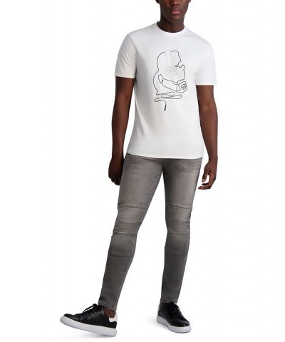 Men's Slim-Fit Karl DJ Profile Graphic T-Shirt White $25.74 T-Shirts