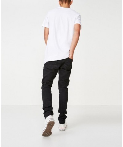 Men's Super Skinny Denim Jeans Black $34.19 Jeans