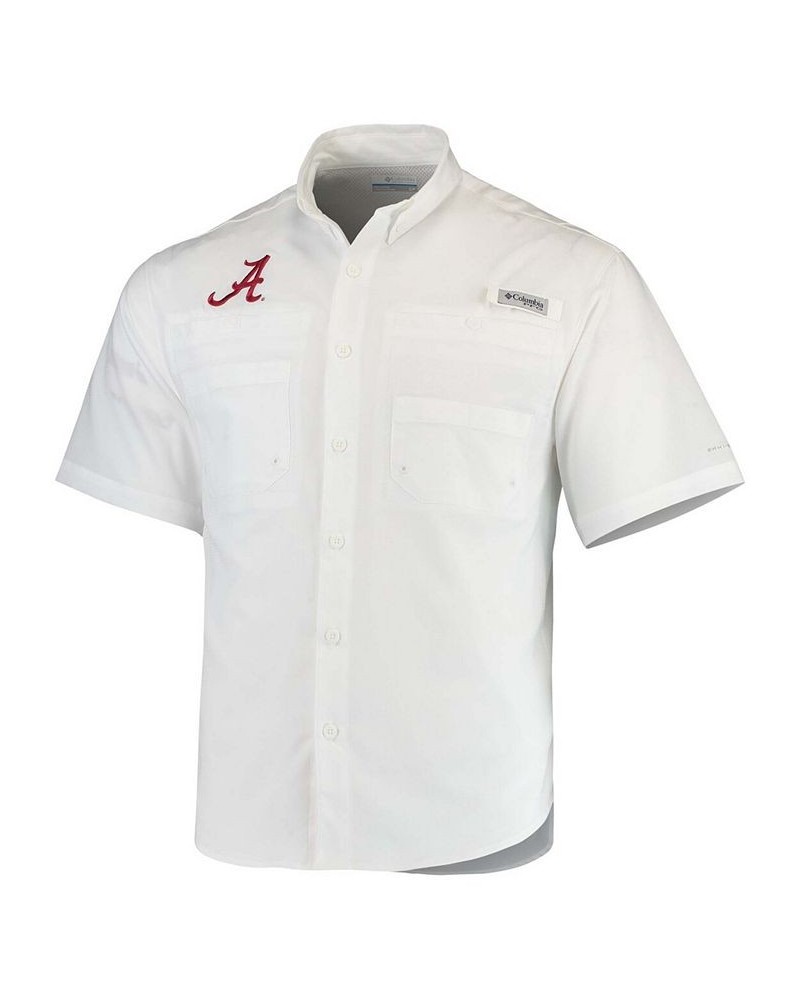 Men's White Alabama Crimson Tide Tamiami Shirt $28.60 Shirts