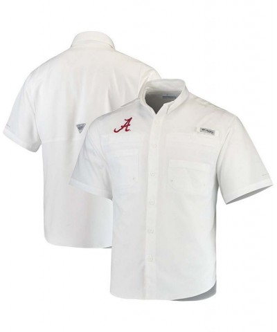 Men's White Alabama Crimson Tide Tamiami Shirt $28.60 Shirts