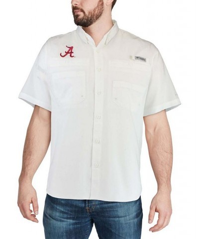 Men's White Alabama Crimson Tide Tamiami Shirt $28.60 Shirts