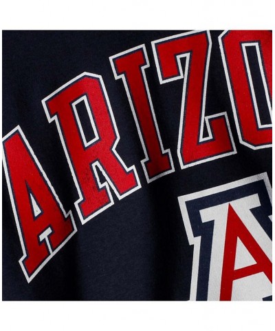 Men's Navy Arizona Wildcats Distressed Arch Over Logo Long Sleeve Hit T-shirt $16.31 T-Shirts