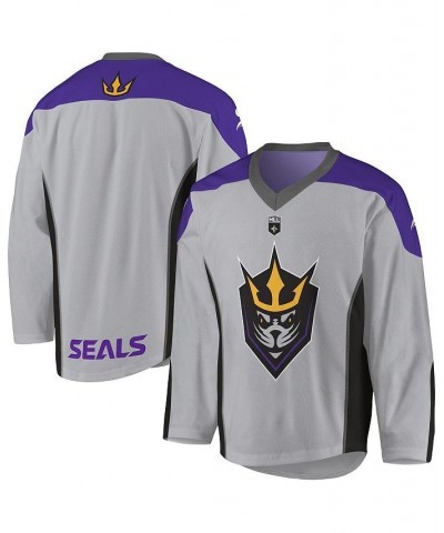 Men's Gray, Purple San Diego Seals Replica Jersey $45.00 Jersey