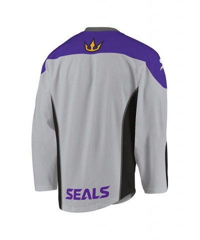 Men's Gray, Purple San Diego Seals Replica Jersey $45.00 Jersey