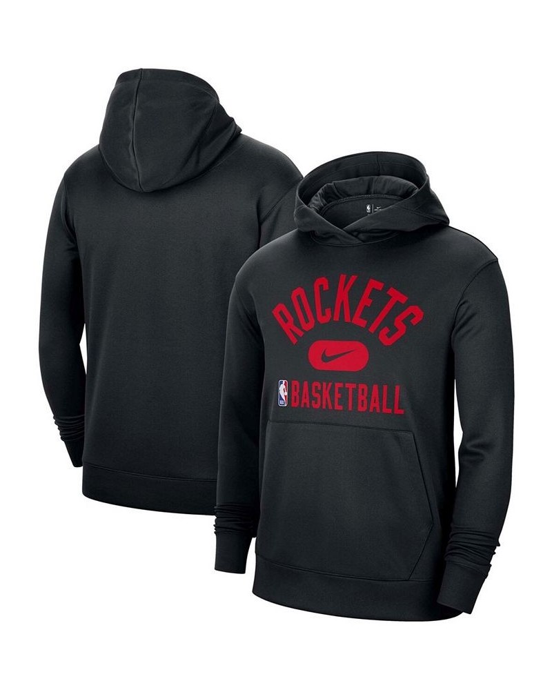 Men's Black Houston Rockets 2021-2022 Spotlight On Court Performance Practice Pullover Hoodie $27.90 Sweatshirt