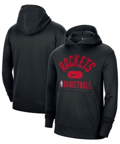 Men's Black Houston Rockets 2021-2022 Spotlight On Court Performance Practice Pullover Hoodie $27.90 Sweatshirt