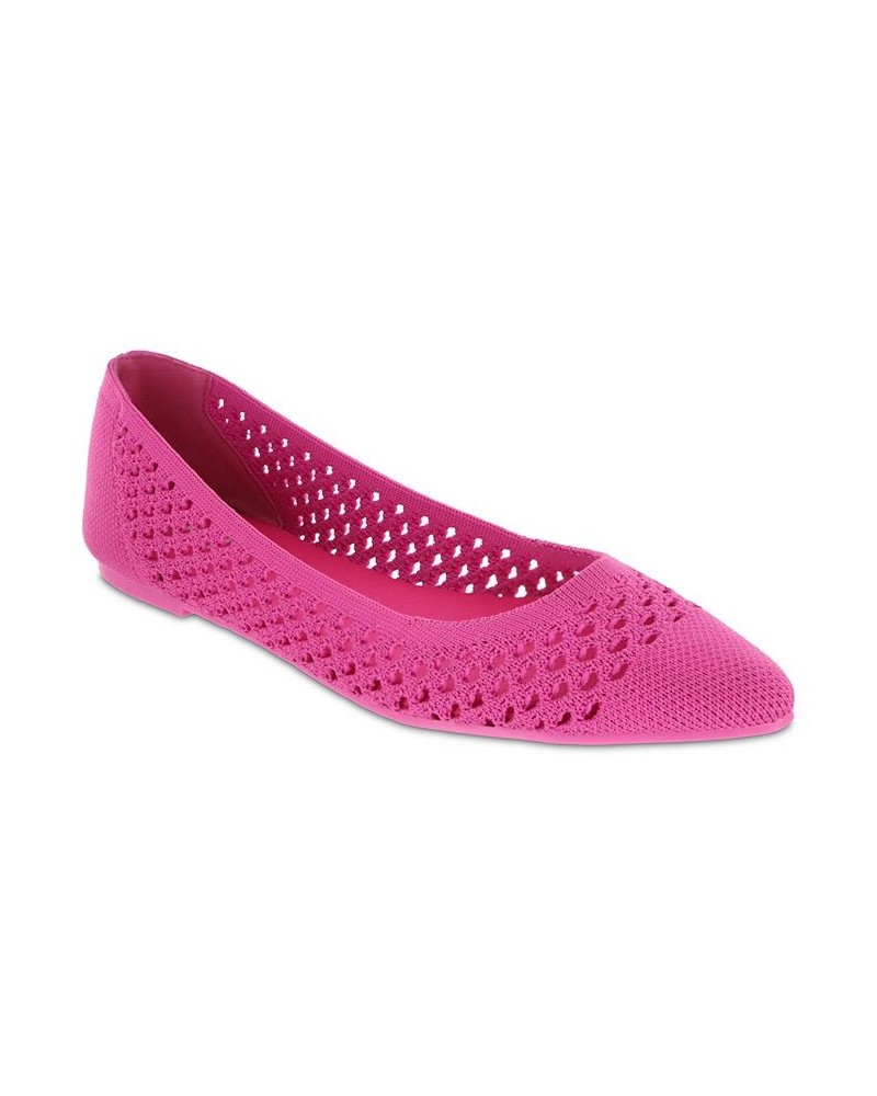 Women's Lovi Pointed Toe Flat Pink $43.99 Shoes