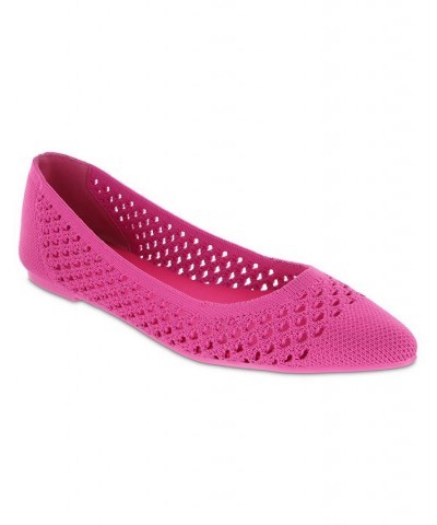 Women's Lovi Pointed Toe Flat Pink $43.99 Shoes