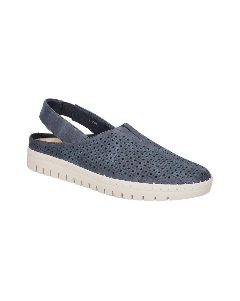 Women's Sofresh Comfort Slingback Flats Blue $27.30 Shoes