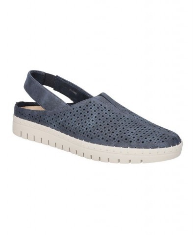 Women's Sofresh Comfort Slingback Flats Blue $27.30 Shoes