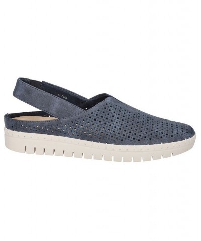 Women's Sofresh Comfort Slingback Flats Blue $27.30 Shoes