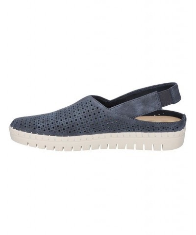 Women's Sofresh Comfort Slingback Flats Blue $27.30 Shoes