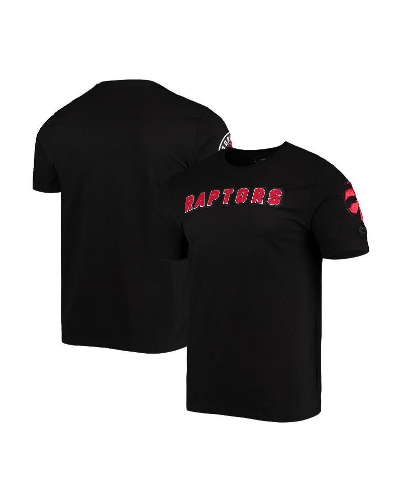 Men's Black Toronto Raptors Chenille T-shirt $23.46 T-Shirts