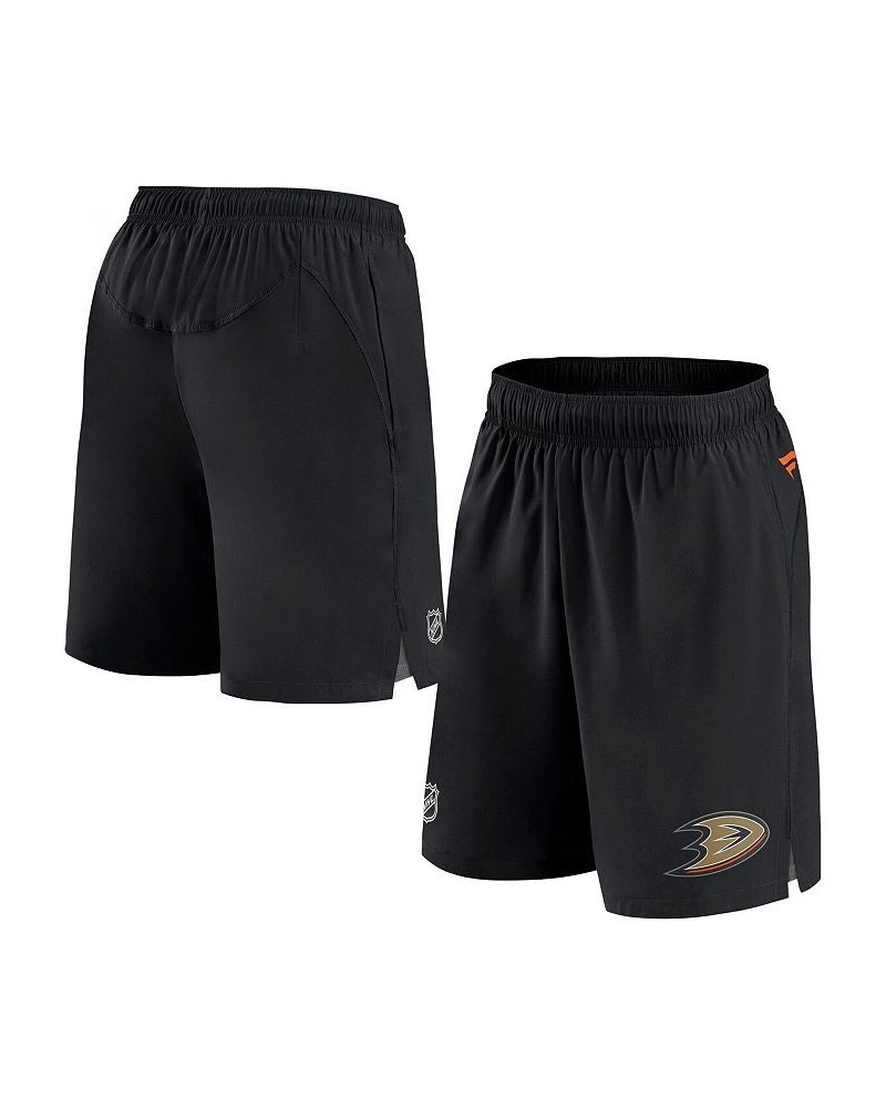 Men's Branded Black Anaheim Ducks Authentic Pro Rink Shorts $37.50 Shorts