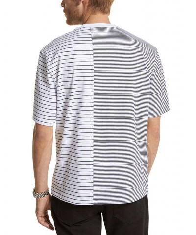 Men's Split Stripe Short-Sleeve T-Shirt White $26.55 T-Shirts