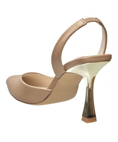 Women's Sling Back Gala Pumps Tan/Beige $41.16 Shoes