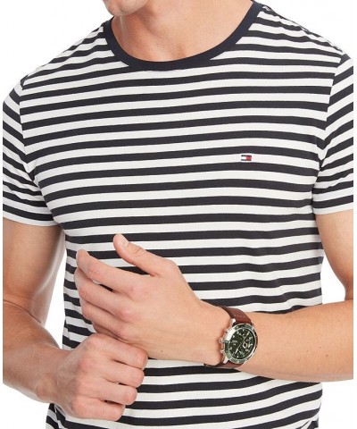 Men's TH Flex Slim-Fit Striped T-Shirt Primary Red/white $19.27 T-Shirts