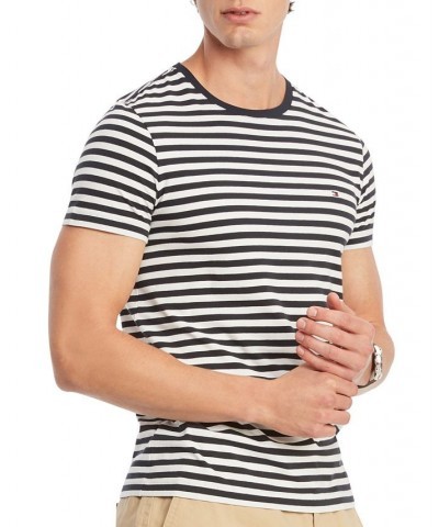 Men's TH Flex Slim-Fit Striped T-Shirt Primary Red/white $19.27 T-Shirts