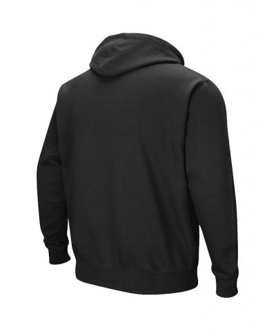 Men's Black Towson Tigers Arch and Logo Pullover Hoodie $18.49 Sweatshirt