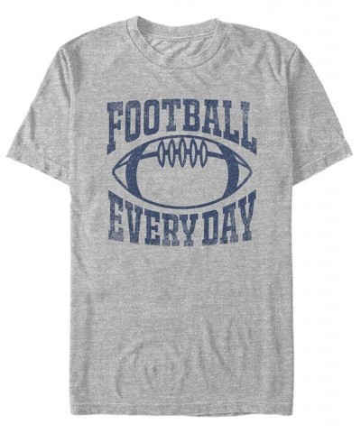 Men's Football Everyday Short Sleeve Crew T-shirt Gray $14.00 T-Shirts